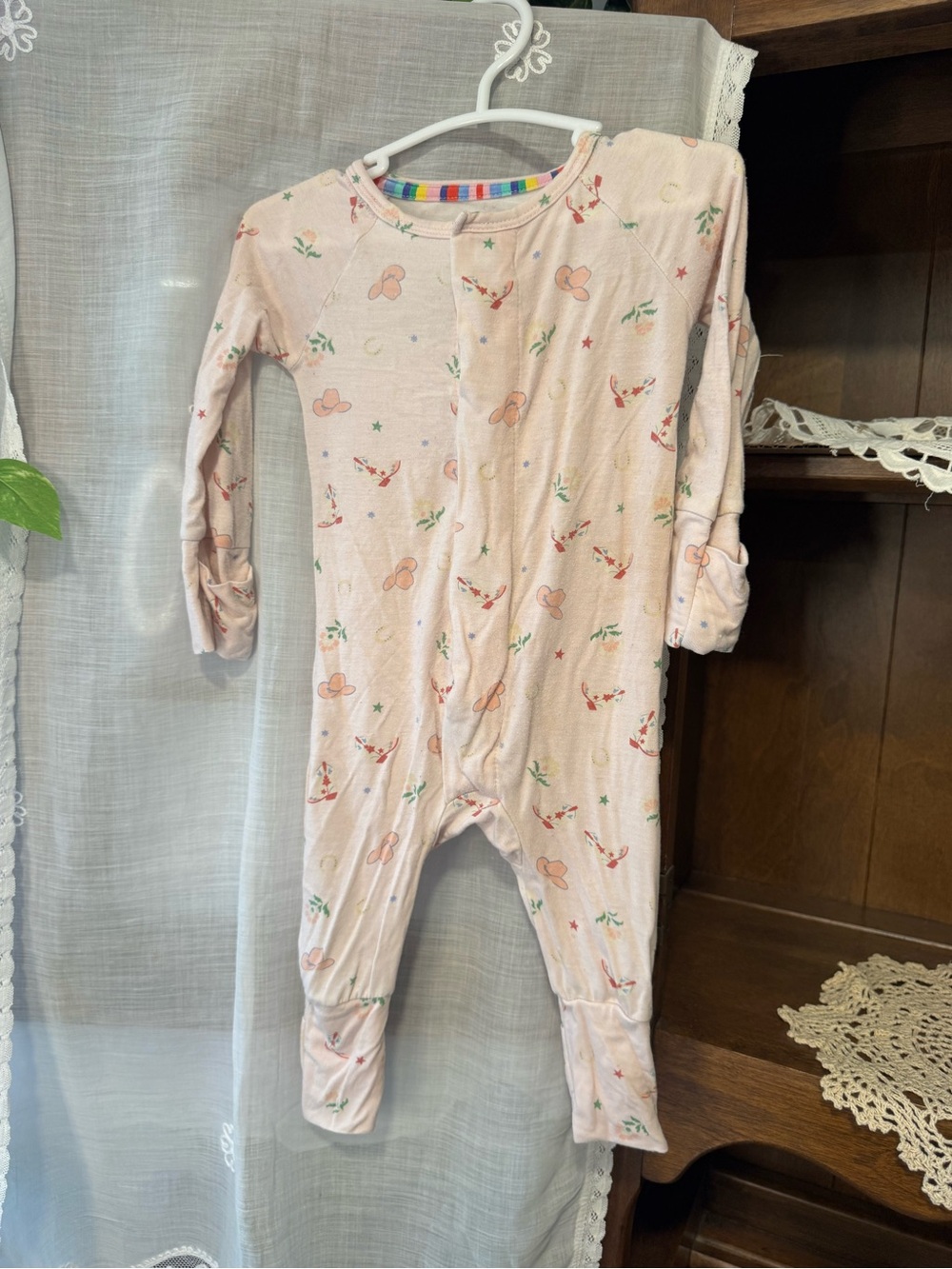 Magnetic Me Light Pink Printed Footed One-Piece